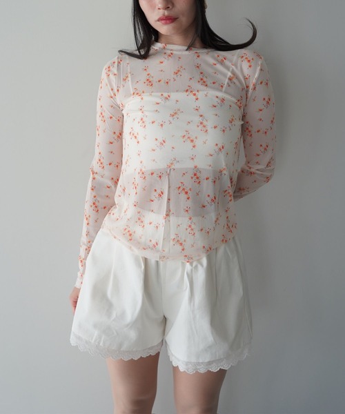 SANSeLF(サンセルフ)の「【SANSeLF】レースヘムショートパンツ saw26s025(その他パンツ・レディース・ホワイト/ブラック・FREE)」の18枚目の写真