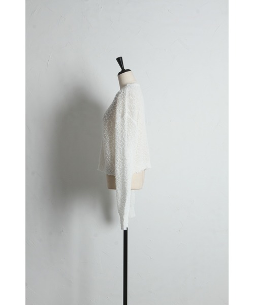 ARVELLIA(アルベリア)の「POPCORN KNIT TOP(ニット/セーター・レディース・ブラック/ホワイト・M)」の15枚目の写真