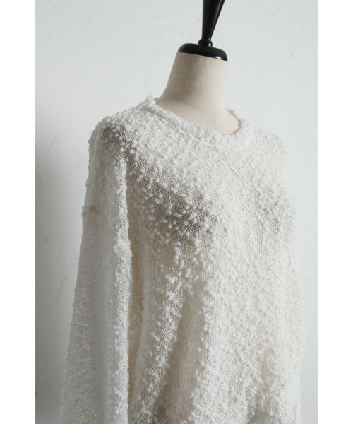ARVELLIA(アルベリア)の「POPCORN KNIT TOP(ニット/セーター・レディース・ブラック/ホワイト・M)」の18枚目の写真