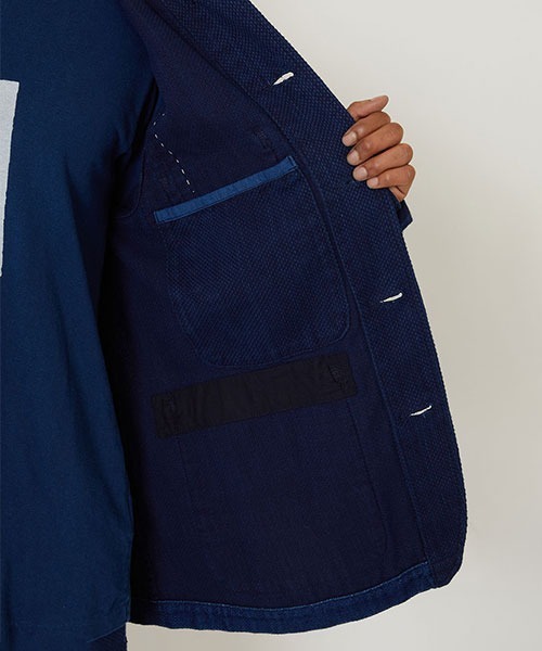 BLUE BLUE JAPAN(ブルーブルージャパン)の「カセゾメサシコ ネンリンカバーオール(カバーオール・メンズ・インディゴブルー・M/L/XL)」の8枚目の写真