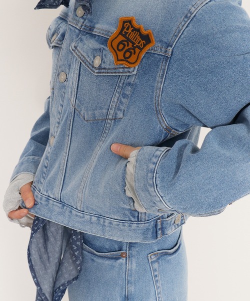 セットアップ対応可能〉スカーフセットデニムジャケット（デニム