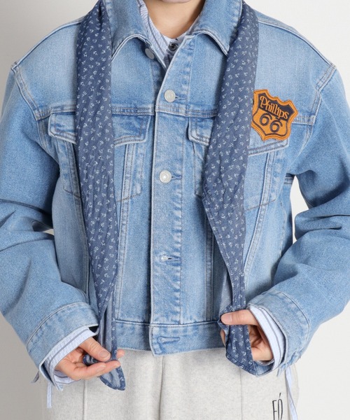 セットアップ対応可能〉スカーフセットデニムジャケット（デニム