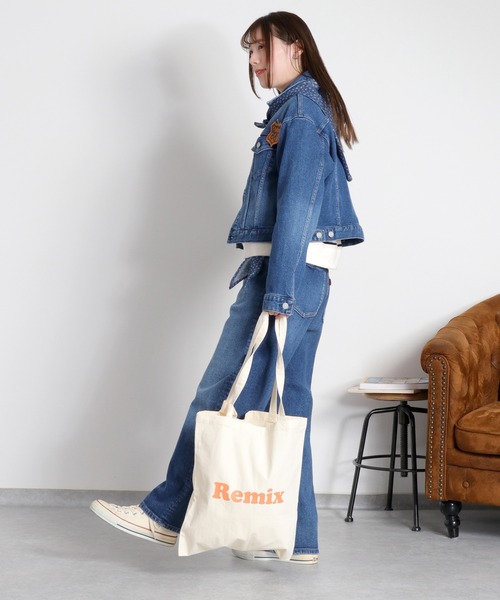 cepo（セポ）の「〈セットアップ対応可能〉スカーフセットデニムジャケット（デニムジャケット・レディース・ブルー系3/ブルー系2・M）」の9枚目の写真