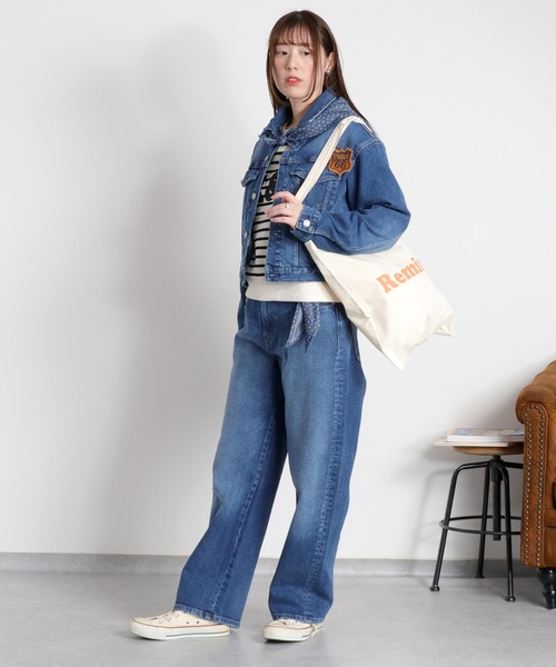 cepo（セポ）の「〈セットアップ対応可能〉スカーフセットデニムジャケット（デニムジャケット・レディース・ブルー系3/ブルー系2・M）」の12枚目の写真