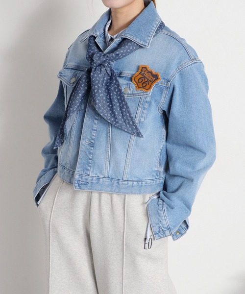 セットアップ対応可能〉スカーフセットデニムジャケット（デニム