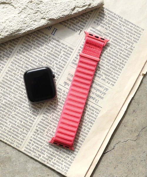 styiro(スタイロ)の「Apple Watch Band ビビッドベルト(デジタル腕時計・レディース・オレンジ/ラベンダー/ピンク/ライトブルー/アイボリー/ブラック・42mm/38mm)」の5枚目の写真