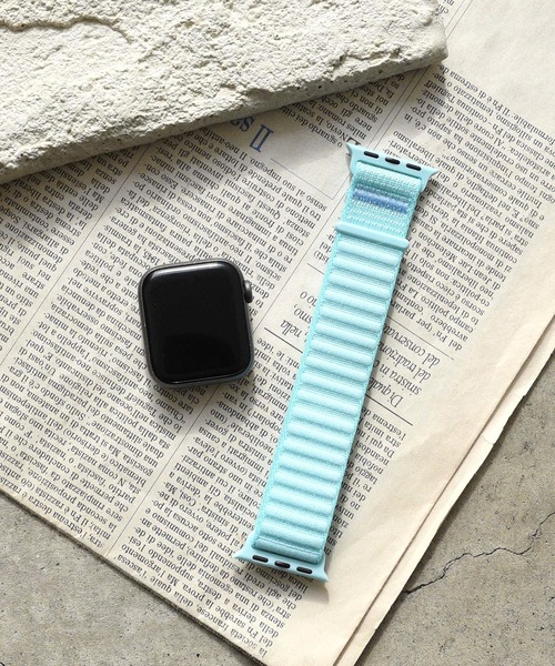 styiro(スタイロ)の「Apple Watch Band ビビッドベルト(デジタル腕時計・レディース・オレンジ/ラベンダー/ピンク/ライトブルー/アイボリー/ブラック・42mm/38mm)」の2枚目の写真
