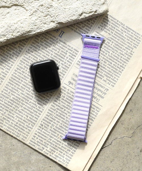 styiro(スタイロ)の「Apple Watch Band ビビッドベルト(デジタル腕時計・レディース・オレンジ/ラベンダー/ピンク/ライトブルー/アイボリー/ブラック・42mm/38mm)」の8枚目の写真