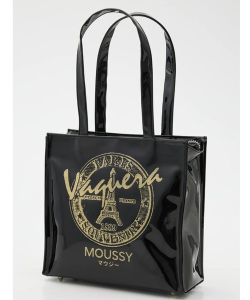 L.H.P（エルエイチピー）の「VAQUERA×MOUSSY/ヴァケラ×マウジー/VQ MINI SHOPPING BAG（トートバッグ・レディース・ブラック/レッド・S）」の3枚目の写真
