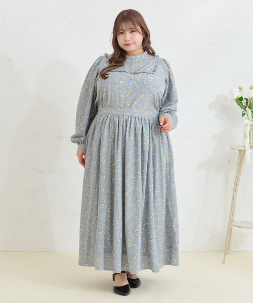 Louiosy(ルオシー)の「【Louiosy】【大きいサイズ】チャーム付きフレアスカート(スカート・レディース・ホワイト系その他2/ブルー系その他・3L/X-LARGE/4L)」の3枚目の写真