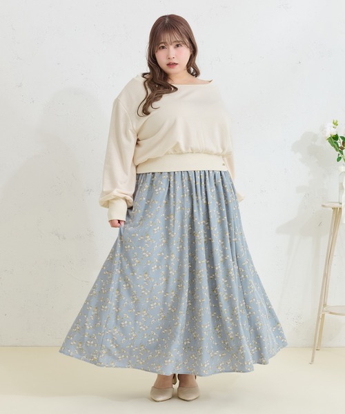 Louiosy(ルオシー)の「【Louiosy】【大きいサイズ】チャーム付きフレアスカート(スカート・レディース・ホワイト系その他2/ブルー系その他・3L/X-LARGE/4L)」の19枚目の写真