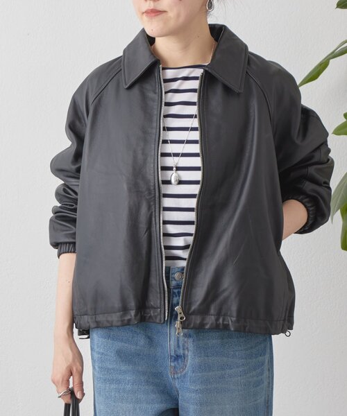 BEARDSLEY（ビアズリー）の「レザーブルゾン（ブルゾン・レディース・ブラック・FREE）」の5枚目の写真