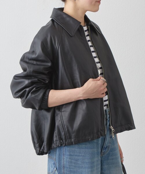 BEARDSLEY（ビアズリー）の「レザーブルゾン（ブルゾン・レディース・ブラック・FREE）」の6枚目の写真