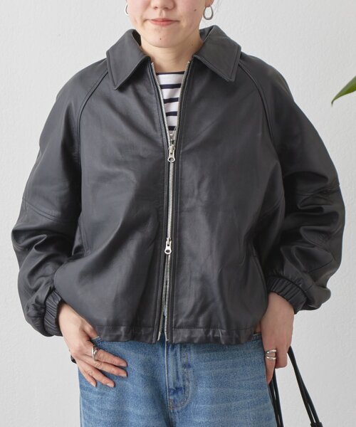 BEARDSLEY（ビアズリー）の「レザーブルゾン（ブルゾン・レディース・ブラック・FREE）」の12枚目の写真