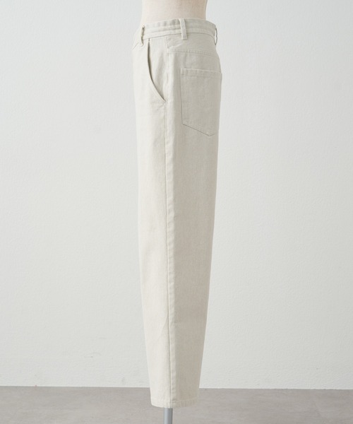 PUAL CE CIN(ピュアルセシン)の「カツラギワイドストレートパンツ(その他パンツ・レディース・ネイビー/ライトベージュ・FREE)」の17枚目の写真