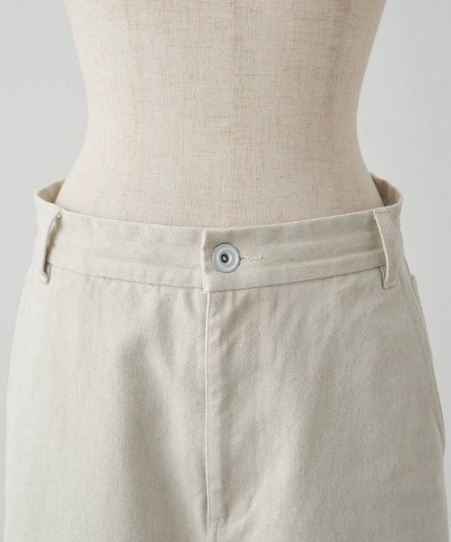 PUAL CE CIN(ピュアルセシン)の「カツラギワイドストレートパンツ(その他パンツ・レディース・ネイビー/ライトベージュ・FREE)」の19枚目の写真