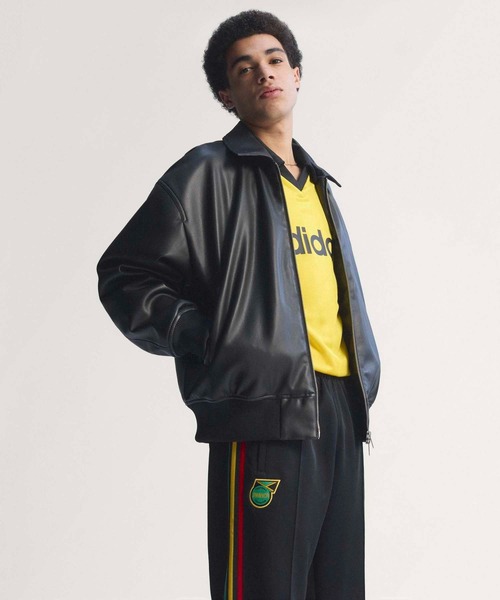 adidas（アディダス）の「ジャマイカ代表 オリジナルス トラックパンツ / アディダス adidas（スウェットパンツ・メンズ・ブラック・XX-LARGE/XXX-LARGE/LARGE/MEDIUM/SMALL/X-LARGE）」の5枚目の写真