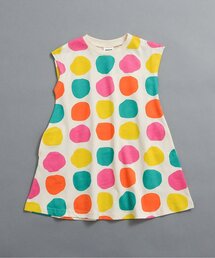 【リンク/WEB限定】レトロ総柄フレアワンピース