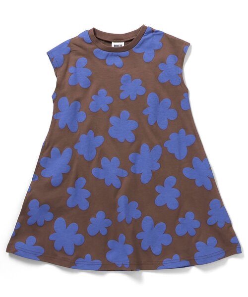 BREEZE(ブリーズ)の「【リンク/WEB限定】レトロ総柄フレアワンピース(ワンピース・キッズ・サーモンピンク/ブラウン/オレンジ/ブラック/オフホワイト・100/90/140/130/120/110)」の10枚目の写真