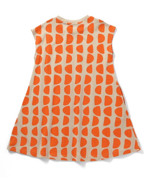 BREEZE(ブリーズ)の「【リンク/WEB限定】レトロ総柄フレアワンピース(ワンピース・キッズ・サーモンピンク/ブラウン/オレンジ/ブラック/オフホワイト・100/90/140/130/120/110)」の14枚目の写真