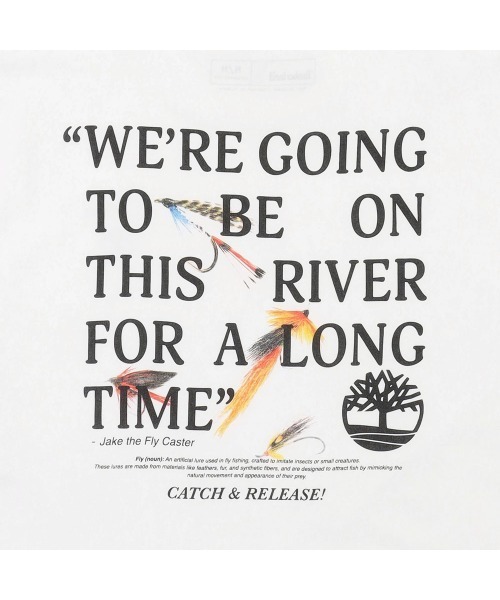 Timberland（ティンバーランド）の「キャッチ＆リリース グラフィック 半袖 Tシャツ ユニセックス（Tシャツ/カットソー・メンズ・ホワイト・LARGE/XX-LARGE/X-LARGE/SMALL/MEDIUM）」の7枚目の写真