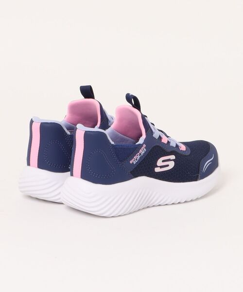 SKECHERS（スケッチャーズ）の「【SKECHERS】スケッチャーズ SLIP-INS:BOUNDER-SIMPLE CUTE（スリップインズ：バウンダー - シンプル キュート）スリッポンスニーカー 303585L（スニーカー・キッズ・ネイビー/ラベンダー/ブラック・17.0cm/18.0cm/19.0cm/20.0cm/21.0cm/21.5cm/22.0cm/22.5cm/23.0cm/23.5cm）」の4枚目の写真