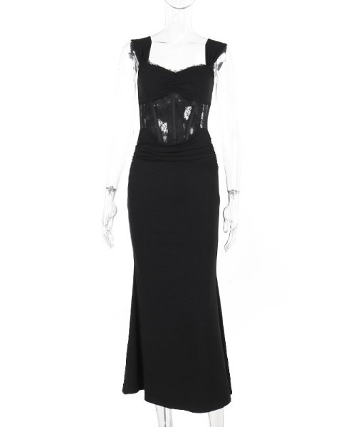 gossip!ロサンゼルス(ゴシップロサンゼルス)の「Y2K レース フィッシュテールワンピース(ワンピース・レディース・ブラック・M)」の17枚目の写真
