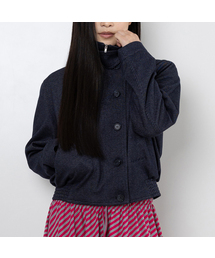 WEBHOUSE（ウェブハウス）の「ハートロゴハイネックジャケット - ネイビー（その他アウター）」