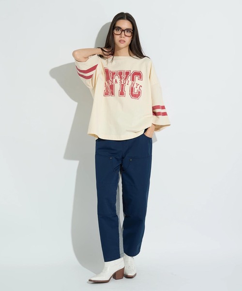 anna sui nyc（アナ スイ エヌ ワイ シー）の「ANNA SUI NYC / アナスイエヌワイシー ワッフルロングスリーブTシャツ（Tシャツ/カットソー・レディース・ホワイト/ブラック・FREE）」の3枚目の写真