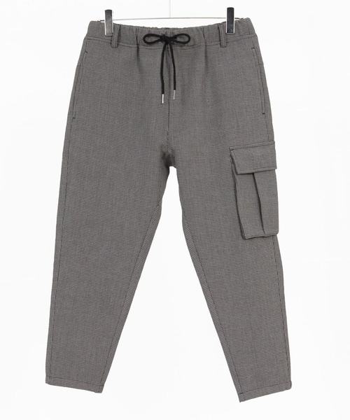 Magine（マージン）の「mp14660- Asymmetric Cargo Pocket Bonded Houndstooth Pants カーゴポケットパンツ(MGN-261-030)（カーゴパンツ・メンズ・ブラウン/ブラック・48/46/44）」の16枚目の写真