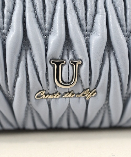 U(ユー)の「ムー フラップワンハンドルバッグ(ハンドバッグ・レディース・ブルー/アイボリー/ピンクベージュ・FREE)」の11枚目の写真