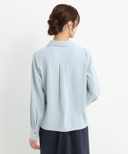 Andemiu(アンデミュウ)の「カイキンキンボタンブラウス641177(シャツ/ブラウス・レディース・アイボリー/ブルー/ネイビー・FREE)」の21枚目の写真