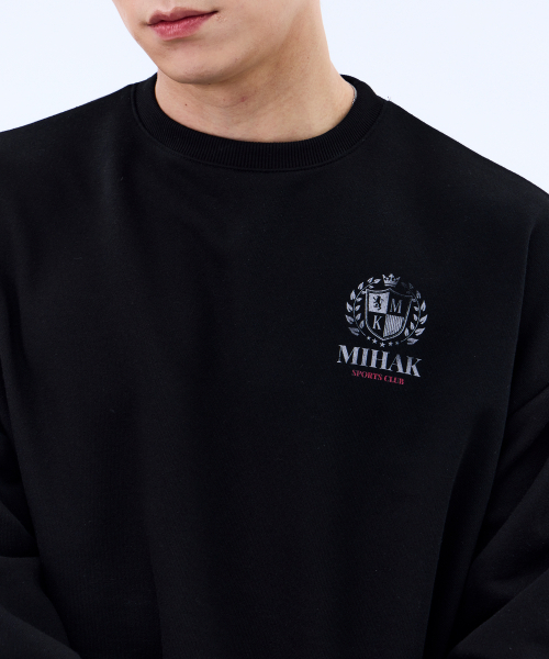 MIHAK(ミハク)の「アイビーリーグトラックラインスウェットシャツ(ブラック)(スウェット・メンズ・その他・1/2/3)」の3枚目の写真