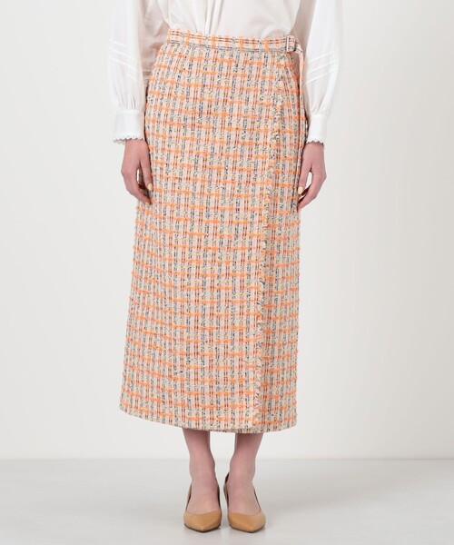 BALLSEY(ボールジィ)の「Orangette ラップスカート(スカート・レディース・オレンジ系その他・36)」の3枚目の写真