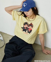 PUBLUX/パブリュクス モンチッチ フロントプリント Tシャツ 限定展開