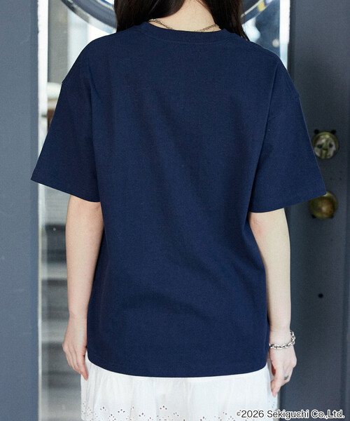 PUBLUX(パブリュクス)の「PUBLUX/パブリュクス モンチッチ フロントプリント Tシャツ 限定展開(Tシャツ/カットソー・レディース・イエロー/チャコールグレー/ネイビー/オフホワイト・フリ-)」の11枚目の写真