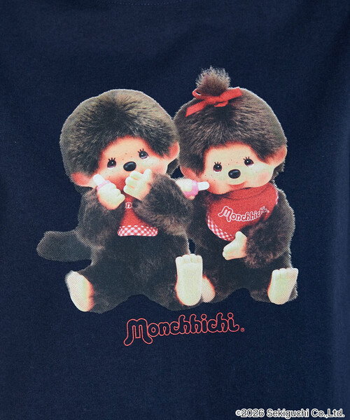 PUBLUX(パブリュクス)の「PUBLUX/パブリュクス モンチッチ フロントプリント Tシャツ 限定展開(Tシャツ/カットソー・レディース・イエロー/チャコールグレー/ネイビー/オフホワイト・フリ-)」の13枚目の写真