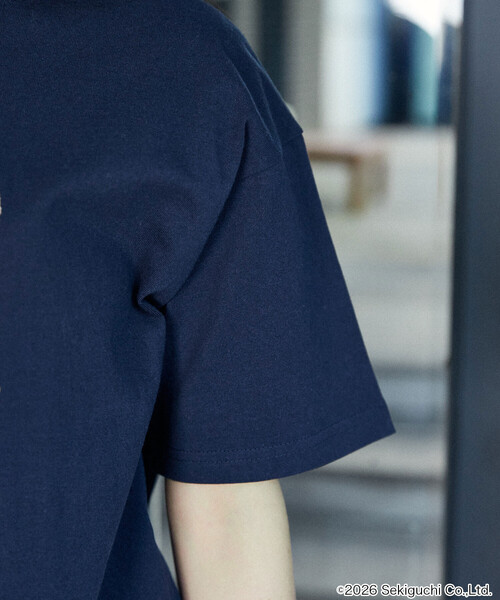 PUBLUX(パブリュクス)の「PUBLUX/パブリュクス モンチッチ フロントプリント Tシャツ 限定展開(Tシャツ/カットソー・レディース・イエロー/チャコールグレー/ネイビー/オフホワイト・フリ-)」の14枚目の写真