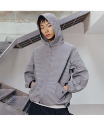 MINDBRIDGE（マインドブリッジ）の「ツートンサッカー フードブルゾン（MA-1）」