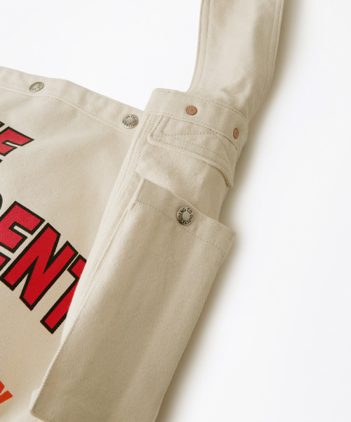 OUTSTANDING（アウトスタンディング）の「NEWSPAPER BAG(INDEPENDENT)_ECRU（メッセンジャーバッグ・メンズ・その他・FREE）」の5枚目の写真