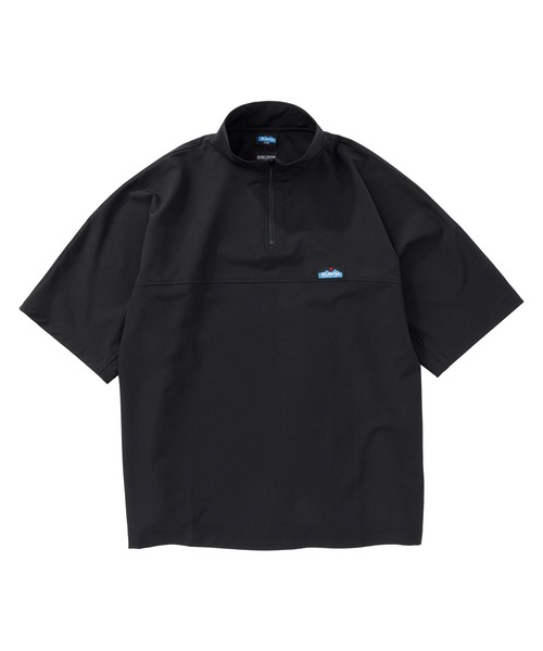 KAVU(カブー)の「KAVU/カブー N-HZ SHELTECH SHIRTS/ニューハーフジップシェルテックシャツ(シャツ/ブラウス・メンズ・ベージュ/ブラック・LARGE/MEDIUM)」の2枚目の写真