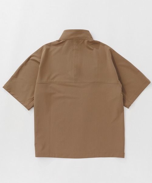 KAVU(カブー)の「KAVU/カブー N-HZ SHELTECH SHIRTS/ニューハーフジップシェルテックシャツ(シャツ/ブラウス・メンズ・ベージュ/ブラック・LARGE/MEDIUM)」の6枚目の写真