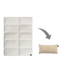 TAION（タイオン）の「【TAION（タイオン）】ルームダウン 超軽量 800FP 羽毛膝掛け クッションカバー付き（ブランケットサイズ）（ブランケット）」