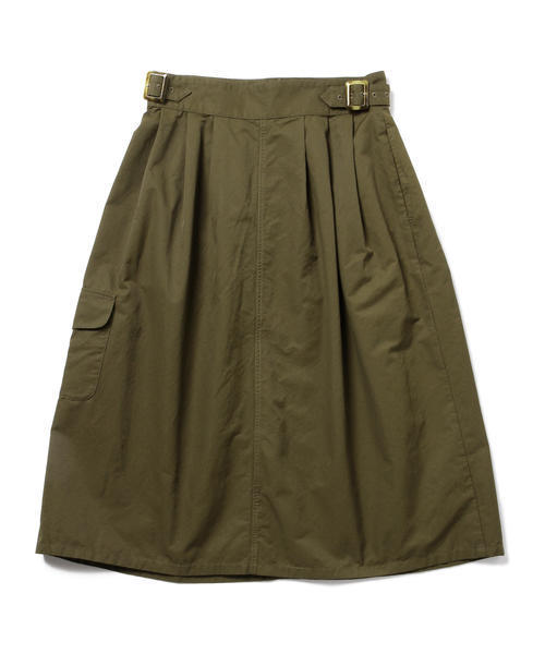 BEAMS BOY（ビームスボーイ）の「【FUDGE5月号掲載】BEAMS BOY / ポプリン グルカ ミドル（スカート・レディース・オリーブ/ネイビー・ONE SIZE）」の4枚目の写真