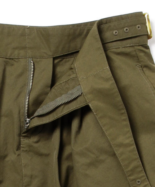 BEAMS BOY（ビームスボーイ）の「【FUDGE5月号掲載】BEAMS BOY / ポプリン グルカ ミドル（スカート・レディース・オリーブ/ネイビー・ONE SIZE）」の6枚目の写真