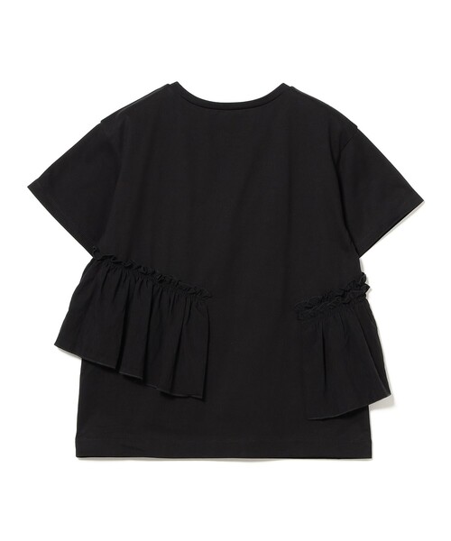 Ray BEAMS(レイビームス)の「アシメ ギャザー フリル Tシャツ(Tシャツ/カットソー・レディース・ホワイト/ブラック・ONE SIZE)」の16枚目の写真