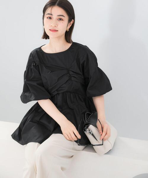 URBAN RESEARCH ROSSO WOMEN（アーバンリサーチ　ロッソ）の「『別注』ELENDEEK×ROSSO　GATHER BLOUSE（シャツ/ブラウス・レディース・オフホワイト/ブルー/ブラック・FREE）」の19枚目の写真