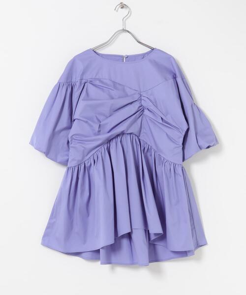 URBAN RESEARCH ROSSO WOMEN(アーバンリサーチ ロッソ)の「『別注』ELENDEEK×ROSSO GATHER BLOUSE(シャツ/ブラウス・レディース・オフホワイト/ブルー/ブラック・FREE)」の7枚目の写真