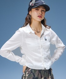 X-girl | FACE LABEL L/S COMPACT SHIRT(シャツ/ブラウス)