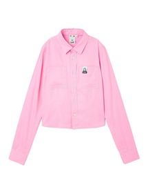 X-girl | FACE LABEL L/S COMPACT SHIRT(シャツ/ブラウス)
